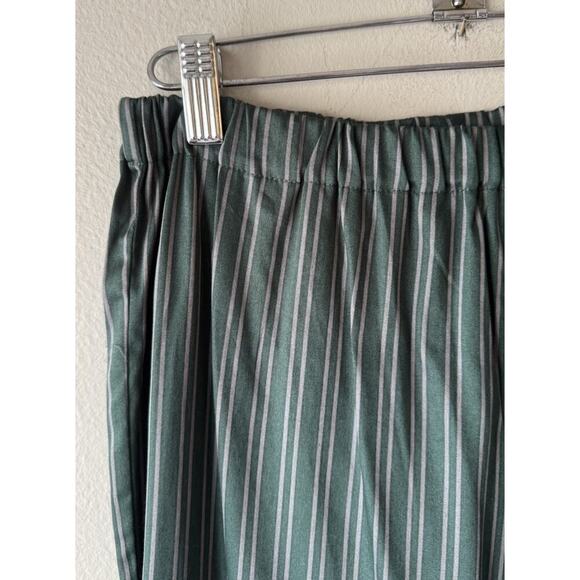 Pottery Barn Teen Harry Potter Pajama Pants Size 29 X 30 Unisex Green Striped - Picture 2 of 5